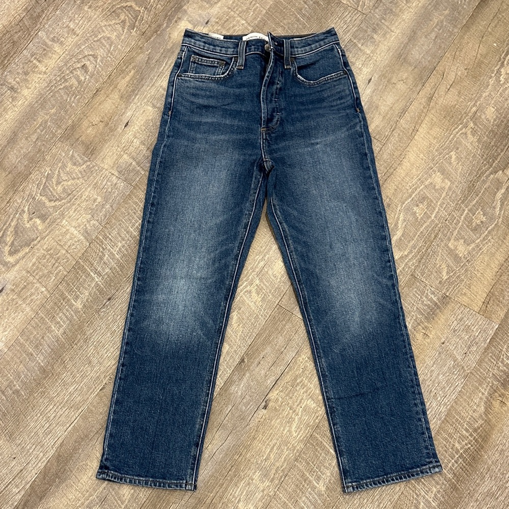 DENIM FORUM ARLO high rise straight sz 25
